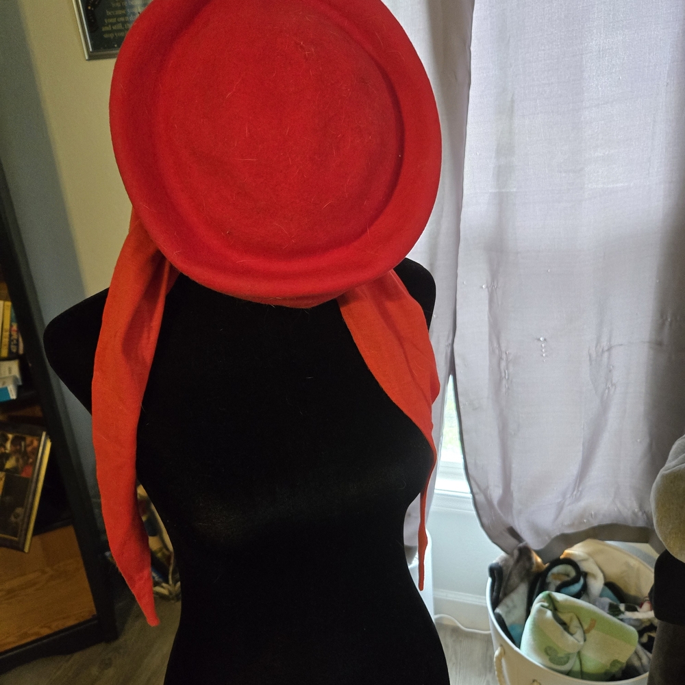 Elegant Red Women's Hat